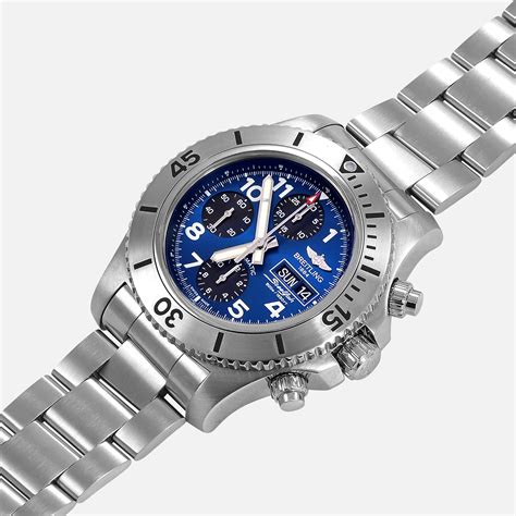 breitling superocean chronometre automatic silver face|breitling superocean steelfish chronograph.